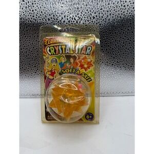 Vintage 1990's Luminous Crystal Star Necklace Soft & Safe Toy Age 6+
